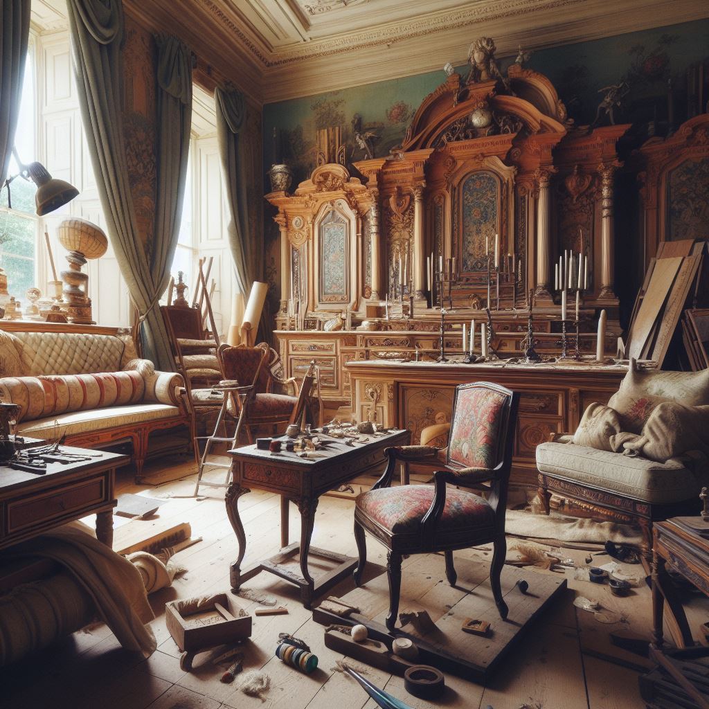 Реставрация и переосмысление старинной мебели с помощью современных тканей изображение